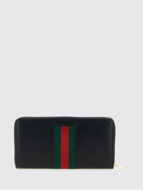 26SS 구찌 홀스빗 웹 집 어라운드 월렛 867124AAGOQ 1057 Black - GUCCI