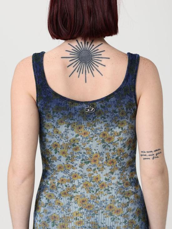 26SS 디젤 롱 원피스 A225920EGED 23T Denim - DIESEL