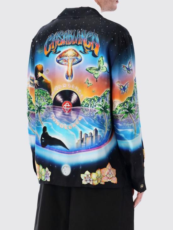 26SS 카사블랑카 셔츠 MSS26SH006 04 Black - CASABLANCA