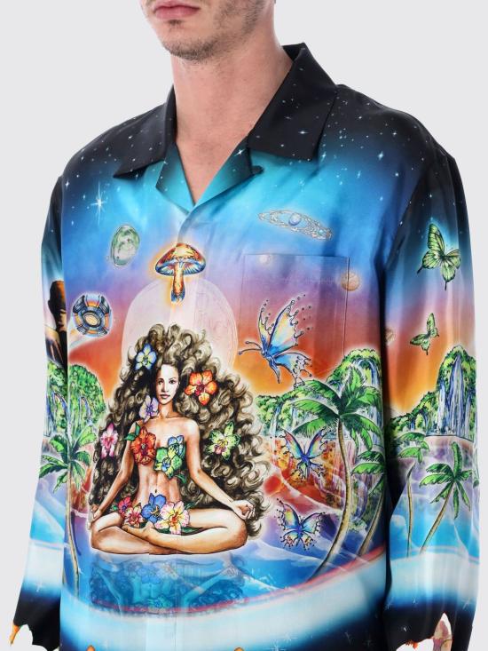 26SS 카사블랑카 셔츠 MSS26SH006 04 Black - CASABLANCA