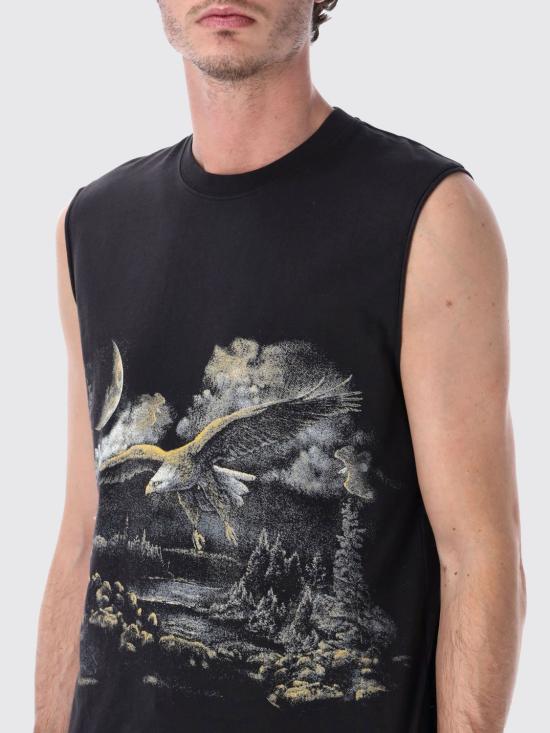 26SS 로아 반팔 티셔츠 YBMW021JY02 BLK0020 Black - ROA