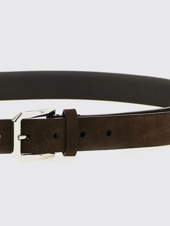 26SS 브루넬로 쿠치넬리 가죽 벨트 MAUGP317 C7284 Dark - BRUNELLO CUCINELLI