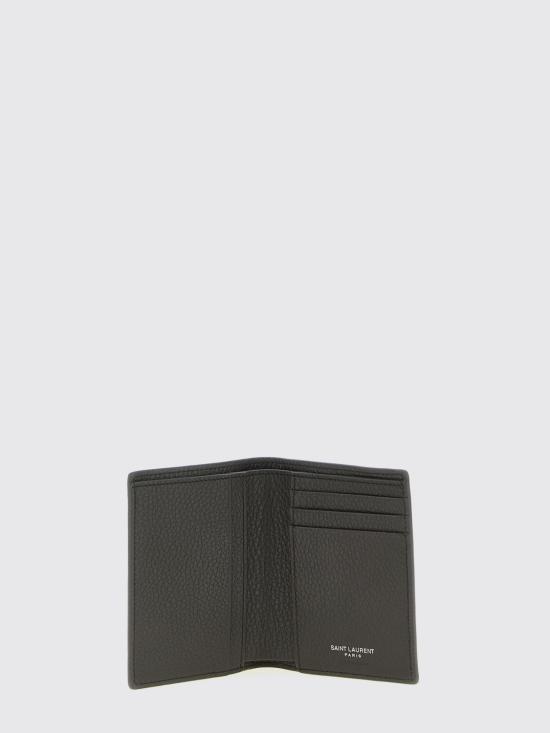 26SS 생로랑 타이니 카산드라 크레딧 카드 월렛 그레인드 레더 847958AAELP 1997 Brown - SAINT LAURENT