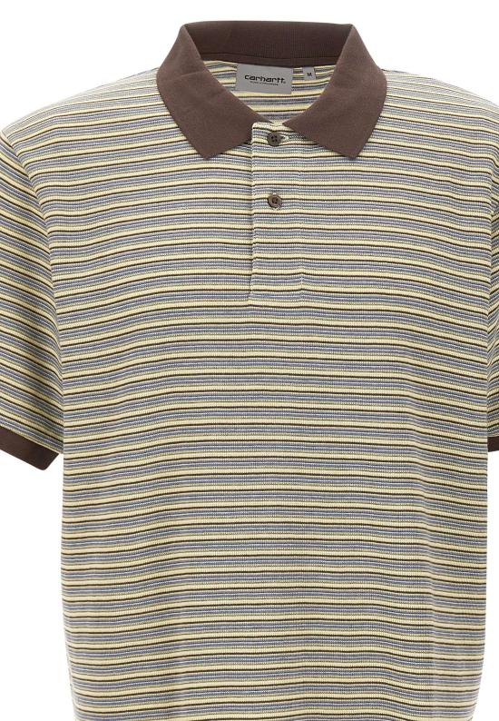 26SS 칼하트 WIP 폴로 티셔츠 I036306 3L9XX Bianco marrone - CARHARTT WIP