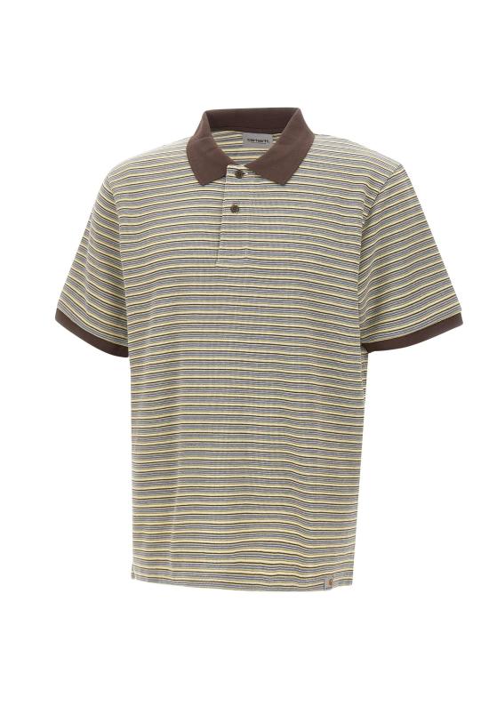 26SS 칼하트 WIP 폴로 티셔츠 I036306 3L9XX Bianco marrone