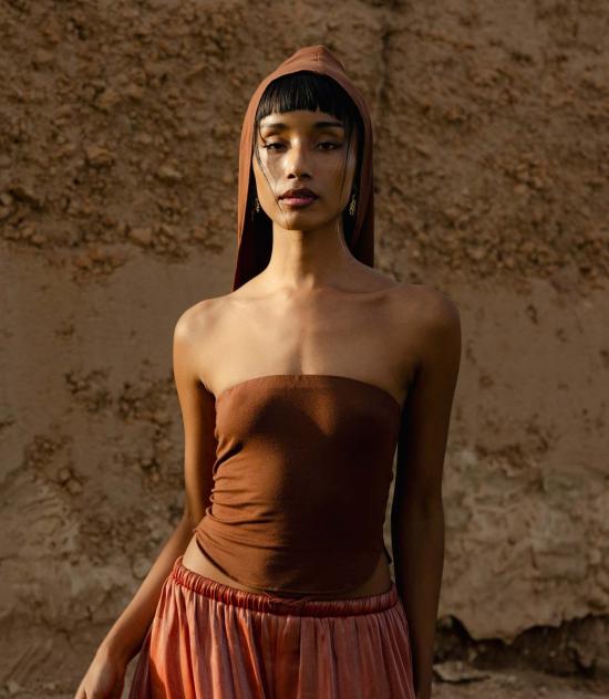  Hanan Sharifa 민소매 티셔츠 하난 샤리파 구금 최고 - OTHER BRANDS