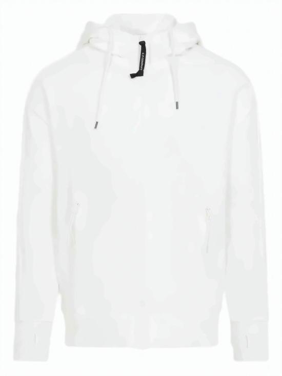 26SS 씨피 컴퍼니 다이애그널 레이즈드 플리스 고글 스웨트셔츠 RCCMSS715A005086W White
