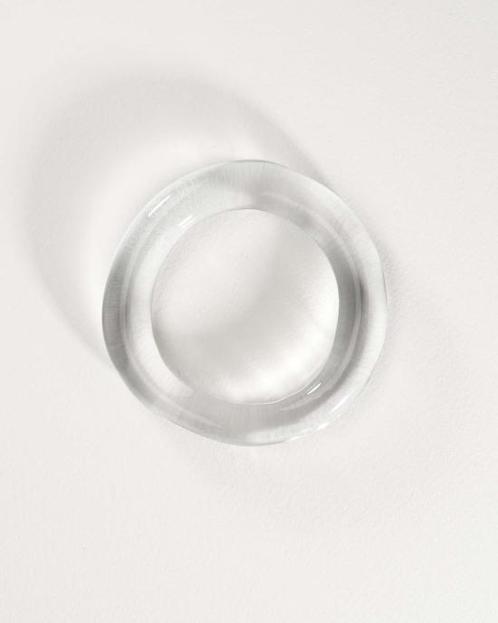  아니카 이네즈 커프스 링크/타이 홀더 글래시 튜브 뱅글 클리어 - ANNIKA INEZ