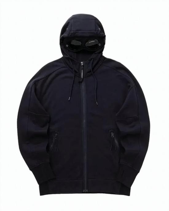 26SS 씨피 컴퍼니 다이애그널 레이즈드 플리스 고글 스웨트셔츠 RCCMSS715A005086W Black