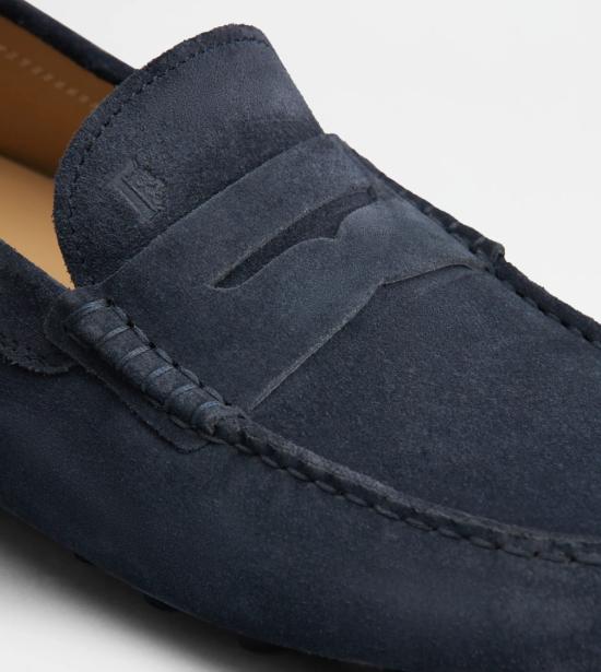 26SS 토즈 고미노 스웨이드 드라이빙 슈즈 XXM52K00640RE0U805 Blue - TODS