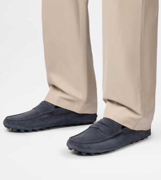 26SS 토즈 고미노 스웨이드 드라이빙 슈즈 XXM52K00640RE0U805 Blue - TODS