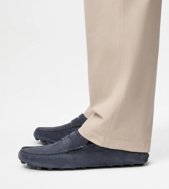 26SS 토즈 고미노 스웨이드 드라이빙 슈즈 XXM52K00640RE0U805 Blue - TODS