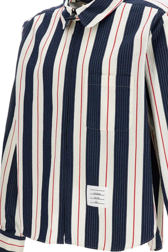 26SS 톰브라운 긴팔 셔츠 MWL416AF1155960 Blue - THOM BROWNE