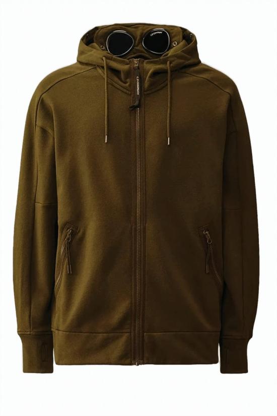 26SS 씨피 컴퍼니 다이애그널 레이즈드 플리스 고글 스웨트셔츠 RCCMSS715A005086W Grey - C.P. COMPANY