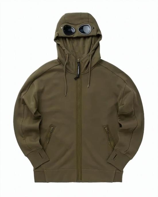 26SS 씨피 컴퍼니 다이애그널 레이즈드 플리스 고글 스웨트셔츠 RCCMSS715A005086W Grey