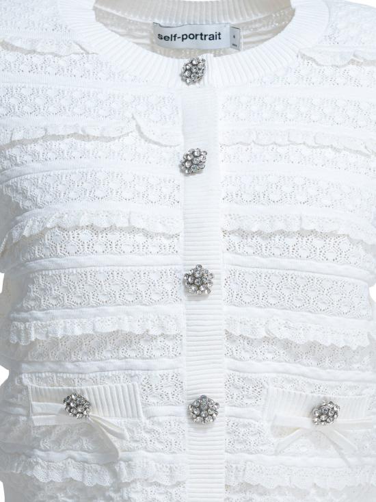 26SS 셀프 포트레이트 니트웨어 SS26063CWWHITE - SELF PORTRAIT