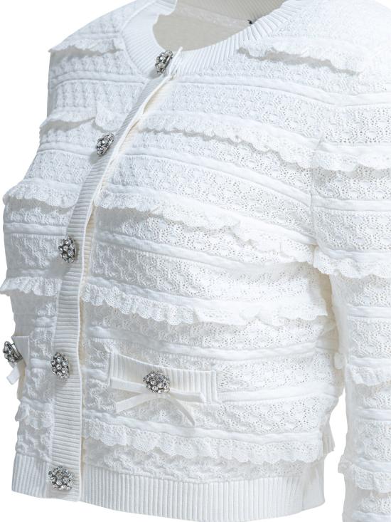 26SS 셀프 포트레이트 니트웨어 SS26063CWWHITE - SELF PORTRAIT