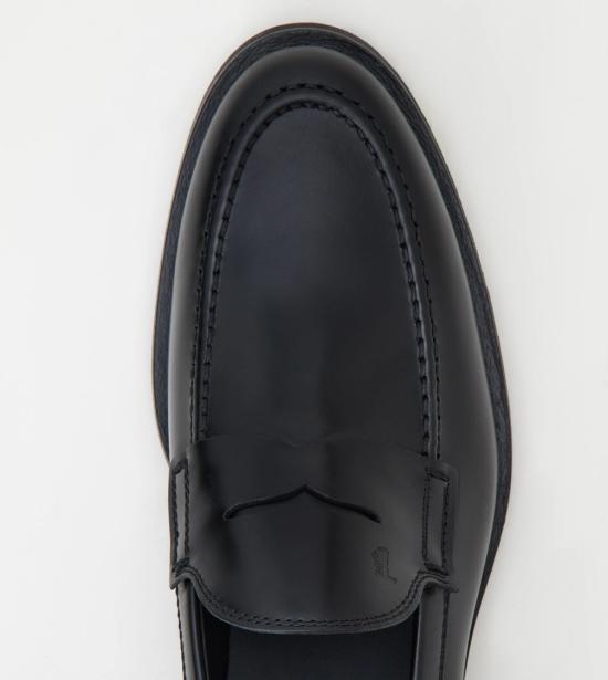 26SS 토즈 스탬프 모노그램 스웨이드 로퍼 XXM0ZF0Q920PLSB999 Black - TODS