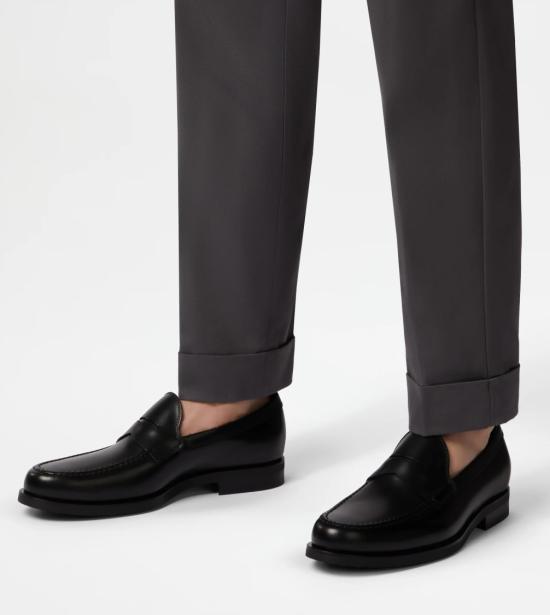 26SS 토즈 스탬프 모노그램 스웨이드 로퍼 XXM0ZF0Q920PLSB999 Black - TODS
