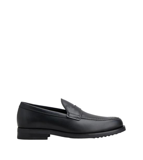 26SS 토즈 스탬프 모노그램 스웨이드 로퍼 XXM0ZF0Q920PLSB999 Black