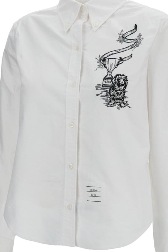 26SS 톰브라운 탑 FLL215EE1528100 White - THOM BROWNE