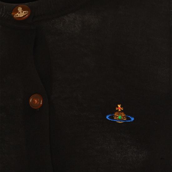 26SS 비비안웨스트우드 베아 크롭드 가디건 1803002UY003FN401 Black - VIVIENNE WESTWOOD