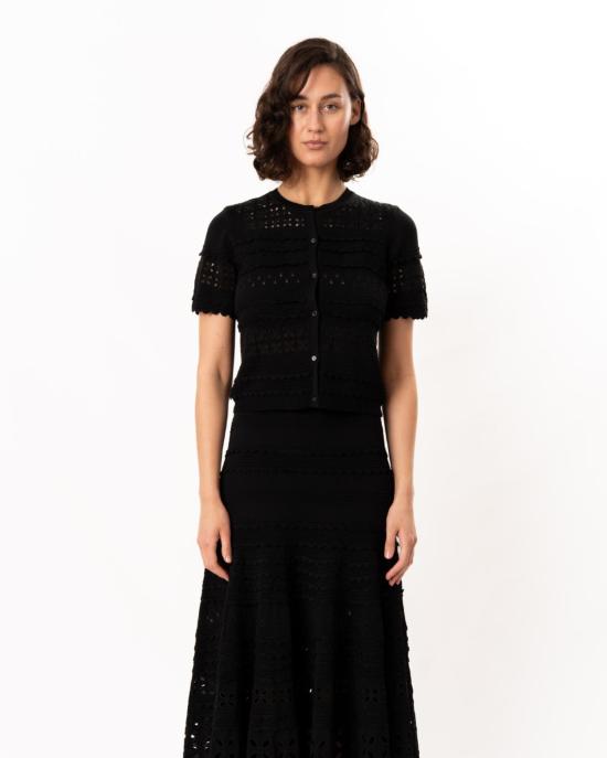  울라 존슨 가디건 아브리아나 니트  블랙