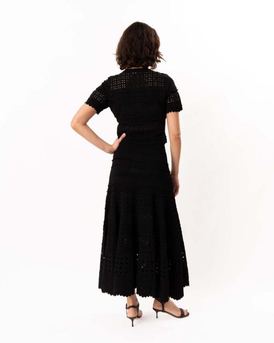  울라 존슨 가디건 아브리아나 니트  블랙 - ULLA JOHNSON