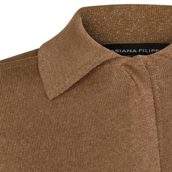 26SS 파비아나 필리피 탑 MAD276F492M1091275 Brown - FABIANA FILIPPI