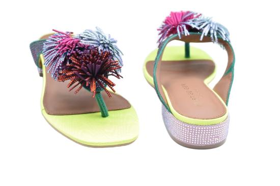 26SS 커트가이거 샌들 POM POM TBAR FLAT Neutrals - KURT GEIGER