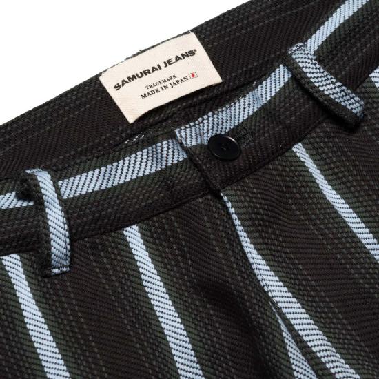  사무라이 진스 스트레이트 팬츠 사무라이 진 Sjap25 Dps 드렁큰 스트라이프 2웨이 팬츠 - SAMURAI JEANS