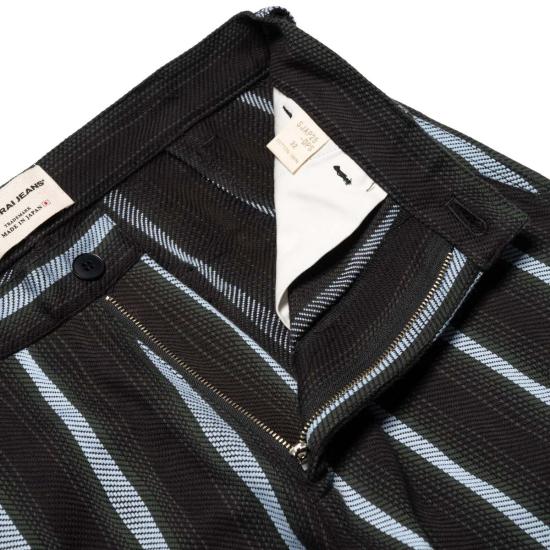  사무라이 진스 스트레이트 팬츠 사무라이 진 Sjap25 Dps 드렁큰 스트라이프 2웨이 팬츠 - SAMURAI JEANS