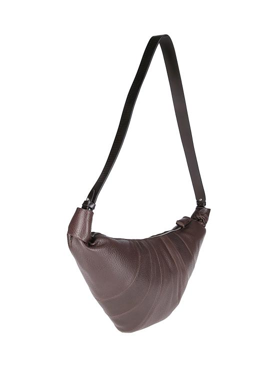 25FW 르메르 미디움 레일 벨트 크루아상 백 그레인드 카우 레더 BG0171LL0137 BR490 DARK CHOCOLATE - LEMAIRE