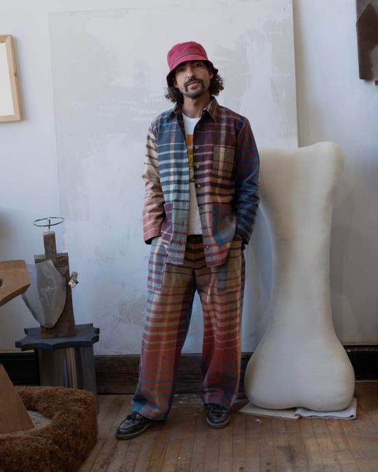  samet 팔라초 팬츠 사멧 치비  라드 플레드 - SAMET