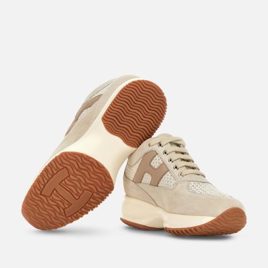 26SS 호간 플랫 슈즈 HXW00N0GB80V190RWI Neutrals - HOGAN