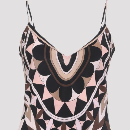 26SS 푸찌 롱 원피스 6HRI27 6H773 Pink - PUCCI