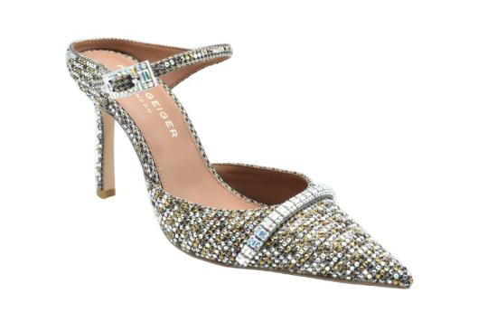 26SS 커트가이거 힐/펌프스 STRASS POINTMULE Grey - KURT GEIGER