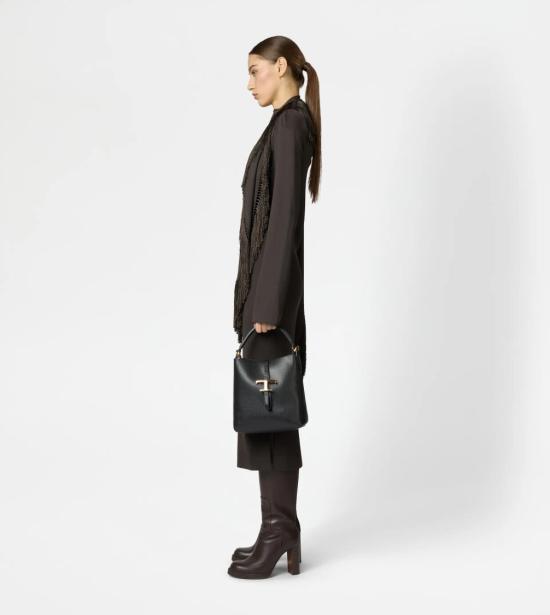 26SS 토즈 T 타임리스 버킷 백 미니 XBWTSEK0100XSOB999 Black - TODS