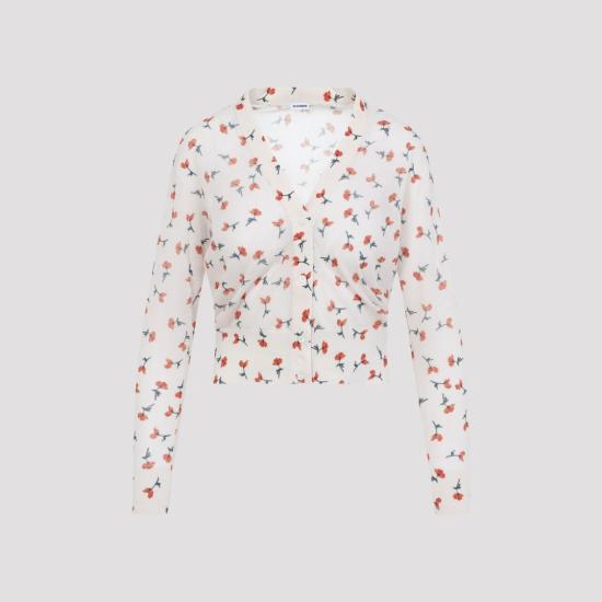 26SS 질샌더 니트웨어 J03HP0024 J15480 White - JIL SANDER