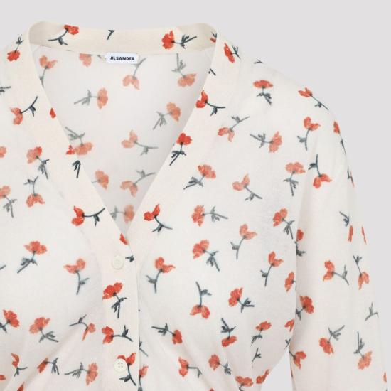 26SS 질샌더 니트웨어 J03HP0024 J15480 White - JIL SANDER