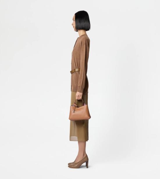 26SS 토즈 마이크로 토트백 XBWAPAEL000QRI9P13 Brown - TODS