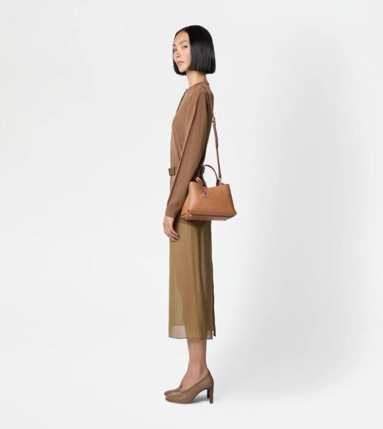 26SS 토즈 마이크로 토트백 XBWAPAEL000QRI9P13 Brown - TODS