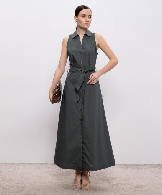 26SS 울리치 미디 원피스 CFWWDR2022FRUT3944 6668 Forest veil - WOOLRICH