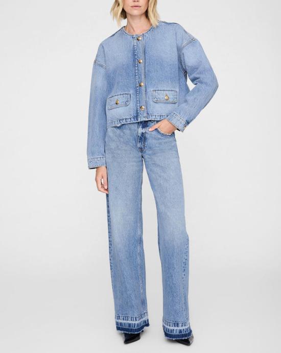 26SS 애니빙 수트 자켓 A 01 11565 WHD33 Washed blue - ANINE BING