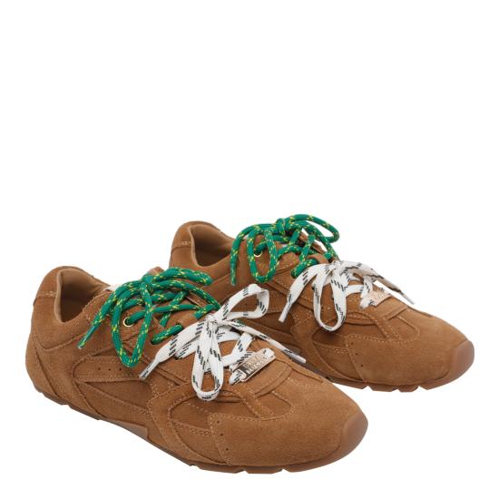 26SS 스티브매든 스니커즈 ASIEL CAMEL SUED Brown - STEVE MADDEN