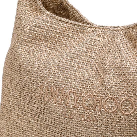 26SS 지미추 숄더백 BEACH DMND HOBO L TYJGOLD DARK CAPPUCCINO Beige - JIMMY CHOO
