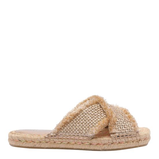 26SS 지미추 샌들 ACIEL SANDAL FLAT GUBGOLD DARK CAPPUCCINO Beige