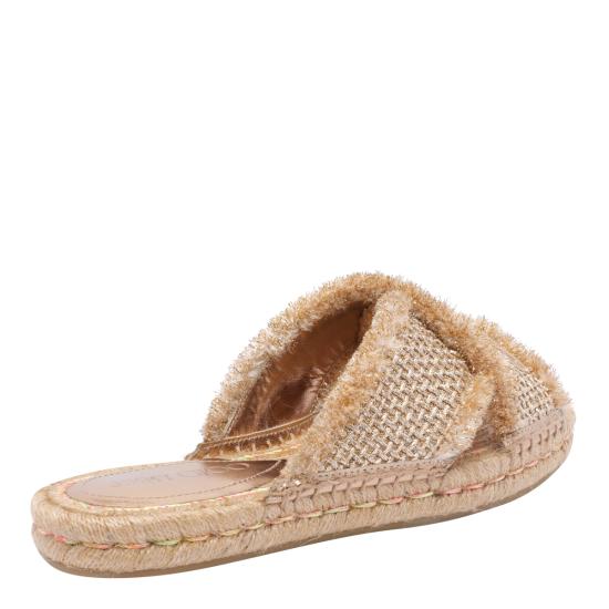 26SS 지미추 샌들 ACIEL SANDAL FLAT GUBGOLD DARK CAPPUCCINO Beige - JIMMY CHOO