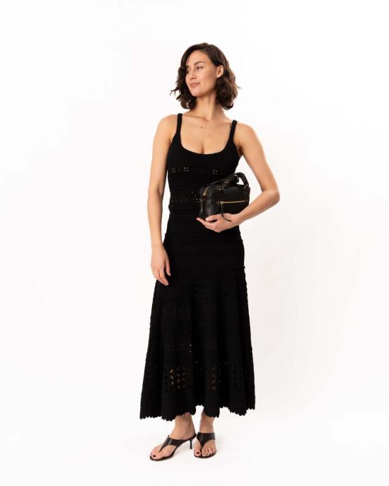  울라 존슨 캐미솔 에스메 아일렛 니트  블랙 - ULLA JOHNSON