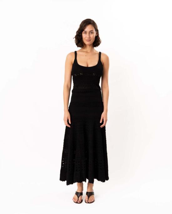  울라 존슨 캐미솔 에스메 아일렛 니트  블랙 - ULLA JOHNSON